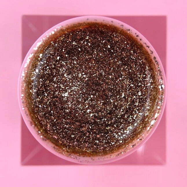 Glitter voor nagels Platinum Gel №2