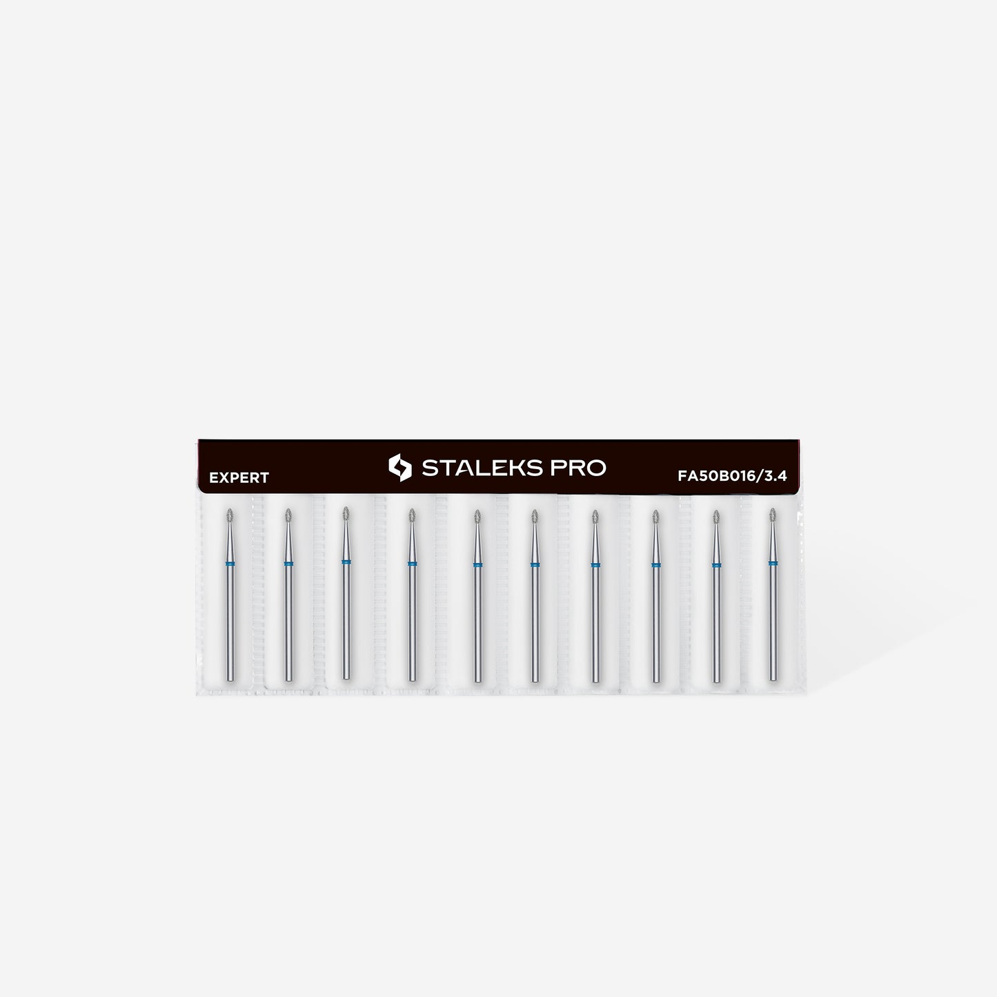 Staleks Diamant nagelboor afgeronde knop blauw EXPERT kopdiameter 1,6 mm / werkend deel 3,4 mm