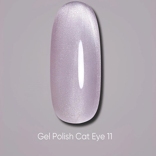 Dark gel polish Cat Eye 11