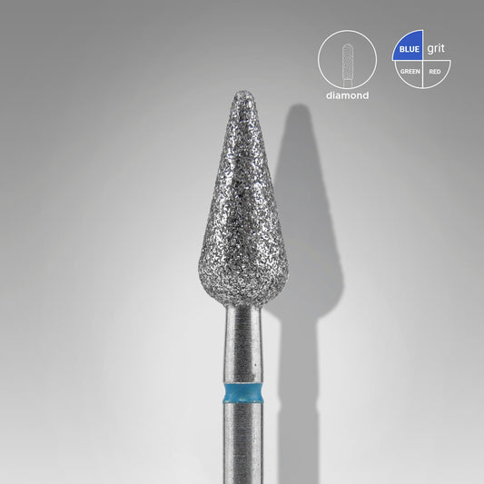 Diamantnagelboor met puntige peer, blauw EXPERT Kopdiameter 5 mm / Werkdeel 12 mm