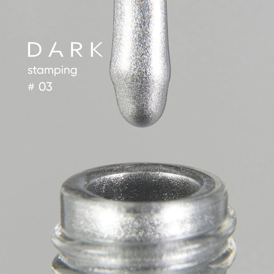 DARK Stamping polish №03 silver