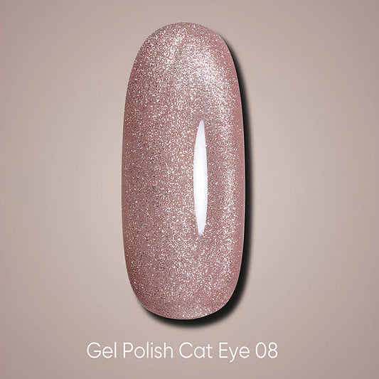 Dark gel polish Cat Eye 08