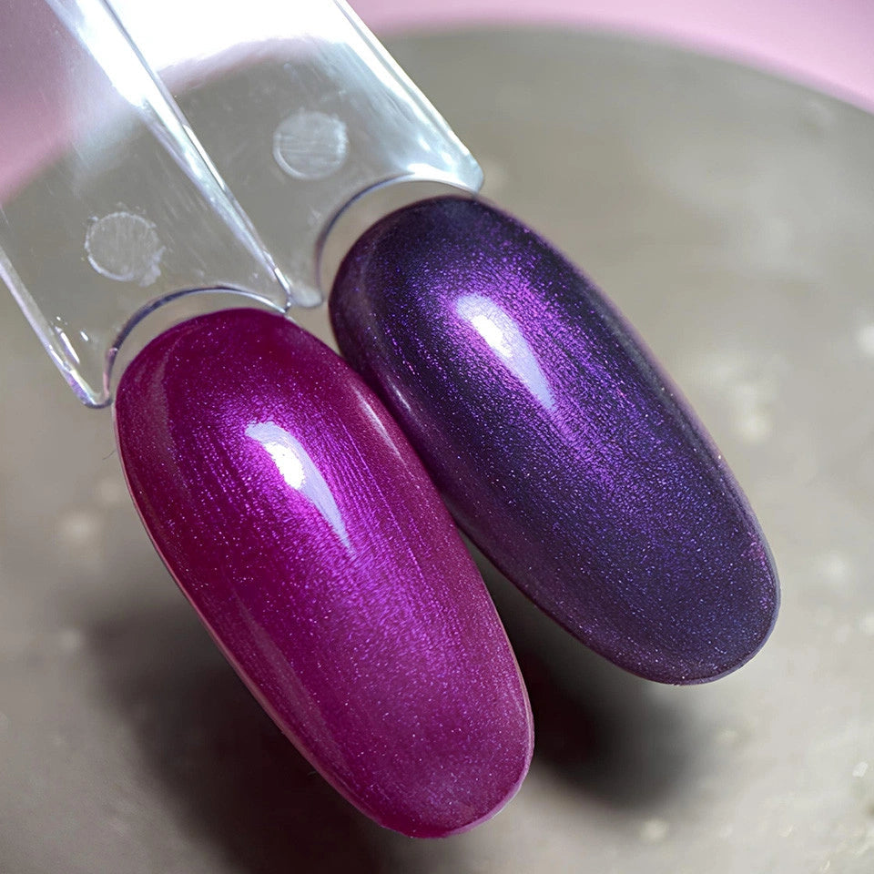 Donkerroze parelmoer top