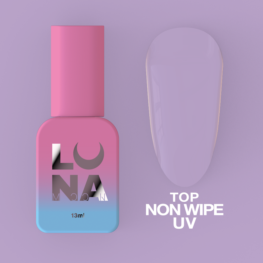 Top for gel polish without a sticky layer Top Non Wipe 13ml