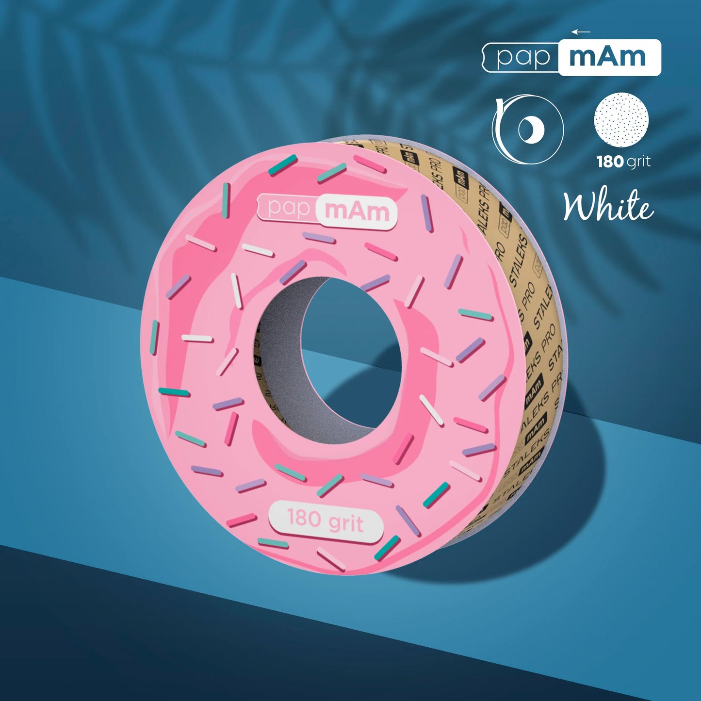 Disposable white abrasive ATSC tape papmAm EX