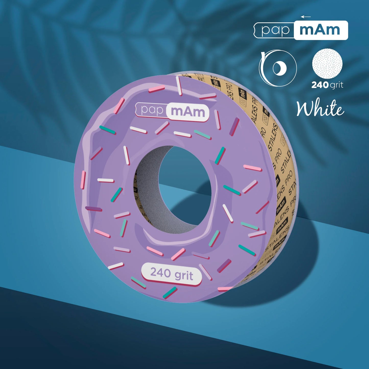 Disposable white abrasive ATSC tape papmAm EX