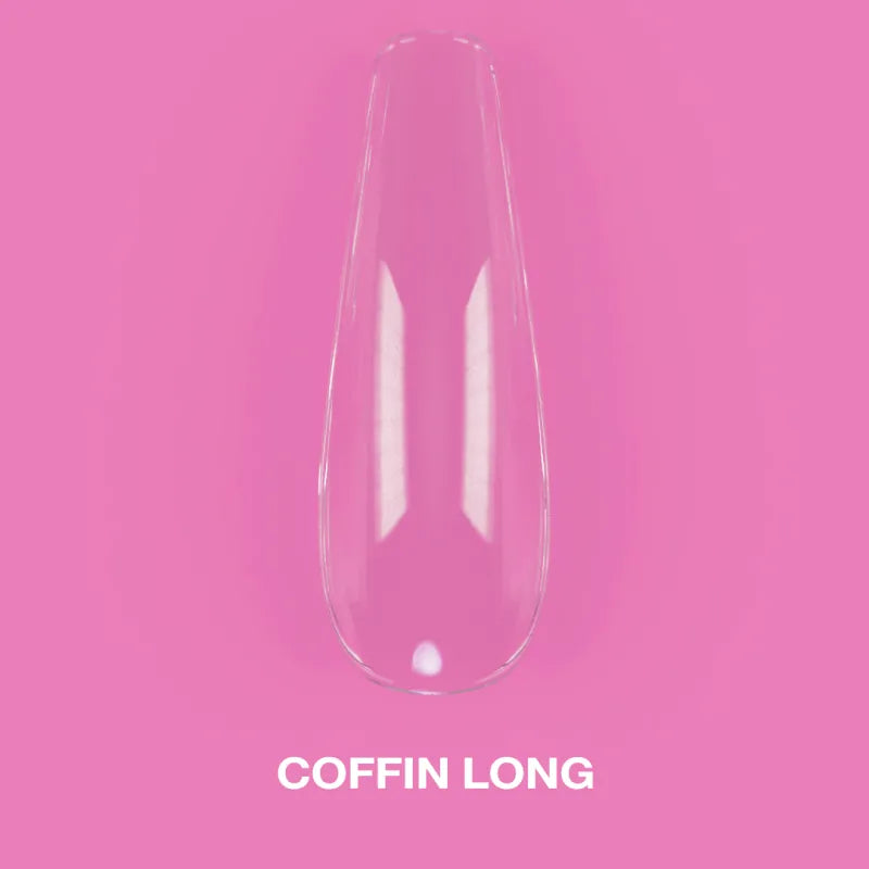 Gel Tips Coffin Long