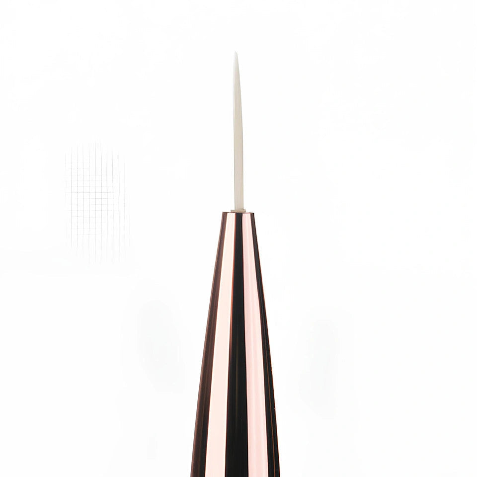 Donkere kwast met twee uiteinden (eyeliner 10 mm, gel 12 mm)