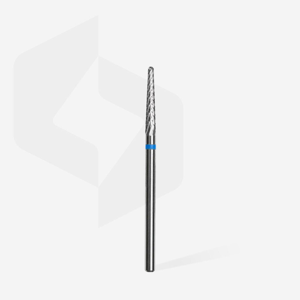 Staleks Carbide nagelboor kegel blauw EXPERT kopdiameter 2,3 mm / werkstuk 14 mm