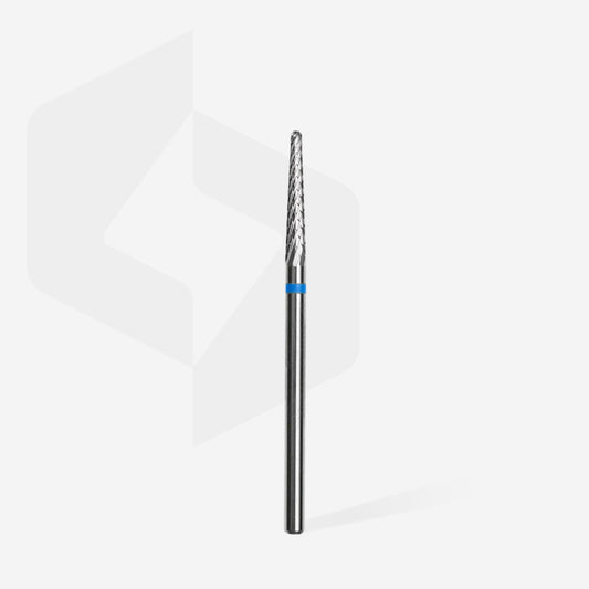 Staleks Carbide nagelboor kegel blauw EXPERT kopdiameter 2,3 mm / werkstuk 14 mm