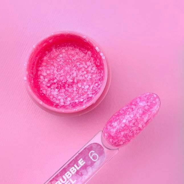 Glitter voor nagels Bubble Gel №6