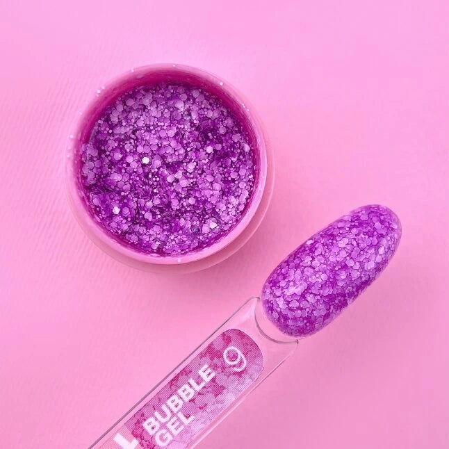 Glitter voor nagels Bubble Gel №9