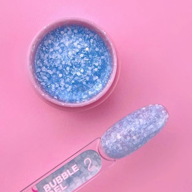Glitter voor nagels Bubble Gel №2