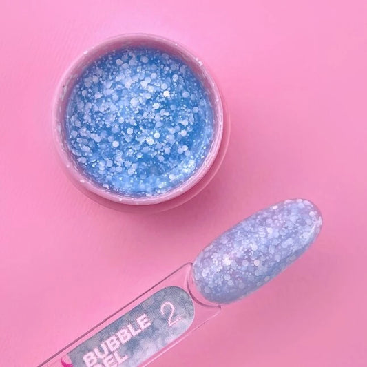 Glitter voor nagels Bubble Gel №2