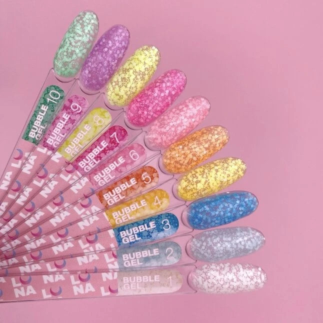 Glitter voor nagels Bubble Gel №3