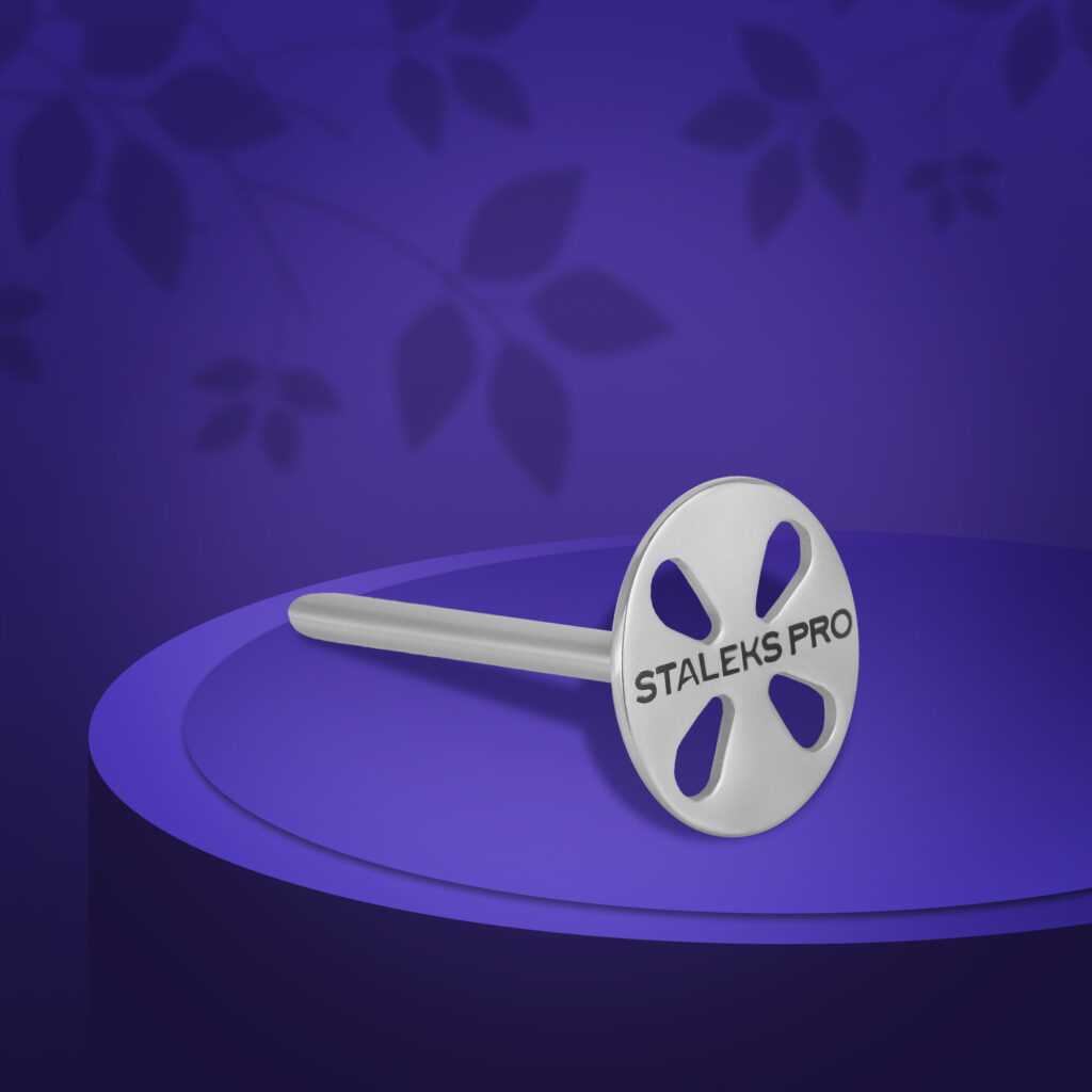 Диск педикюрный удлиненный Staleks PODODISC M EXPERT и набор одноразовых файлов 180 грит 5 шт (10 мм)