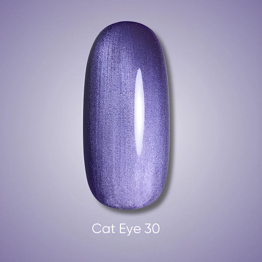 Donkere gelnagellak Cat Eye 30