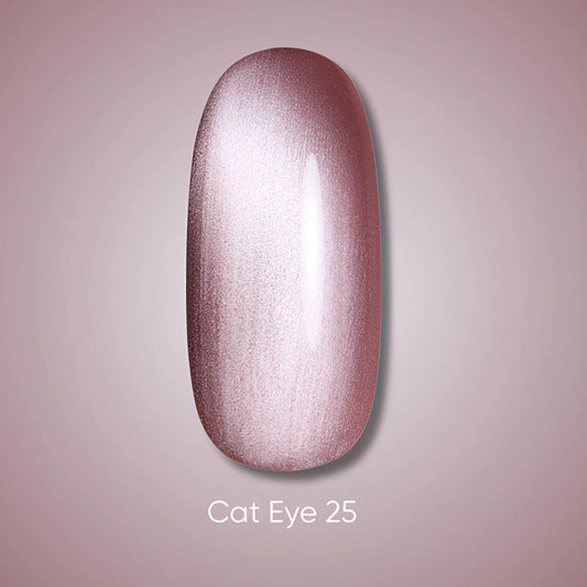 Donkere gelnagellak Cat Eye 25