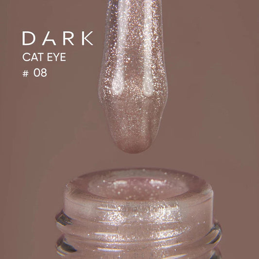 Donkere gelnagellak Cat Eye 23