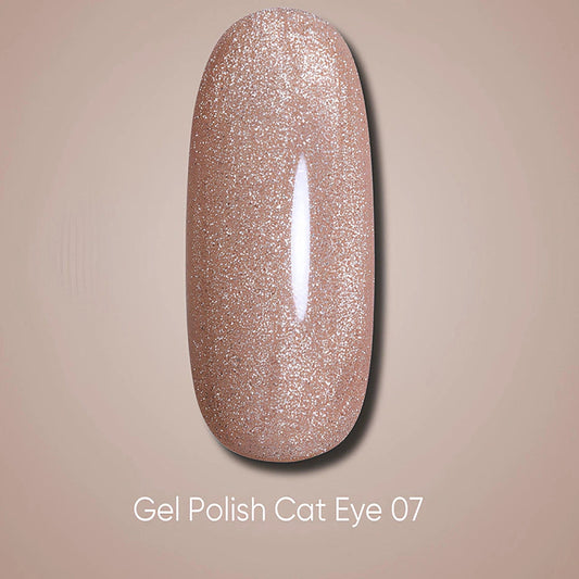 Donkere gelnagellak Cat Eye 23