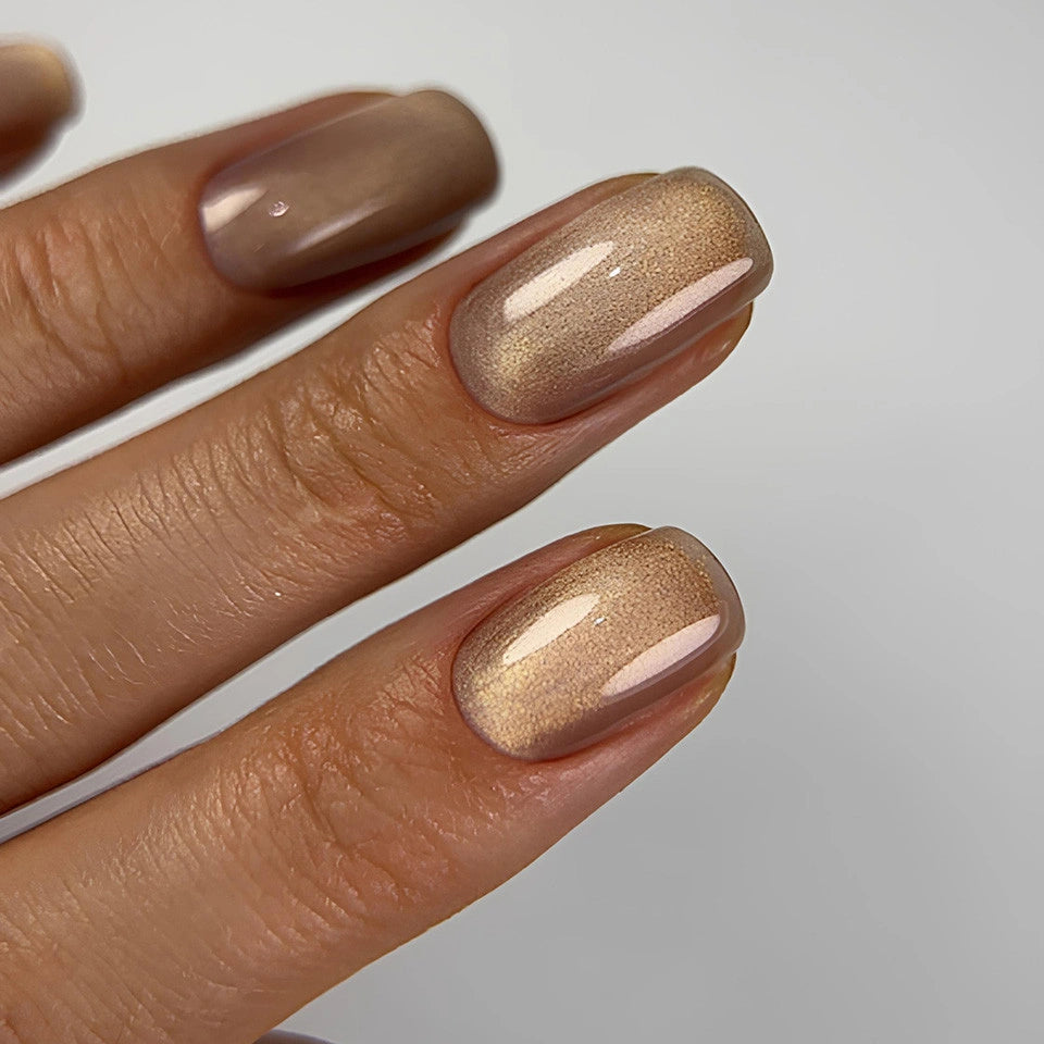 Dark gel polish Cat Eye 14