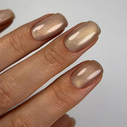 Dark gel polish Cat Eye 12