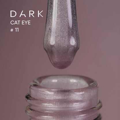 Dark gel polish Cat Eye 11