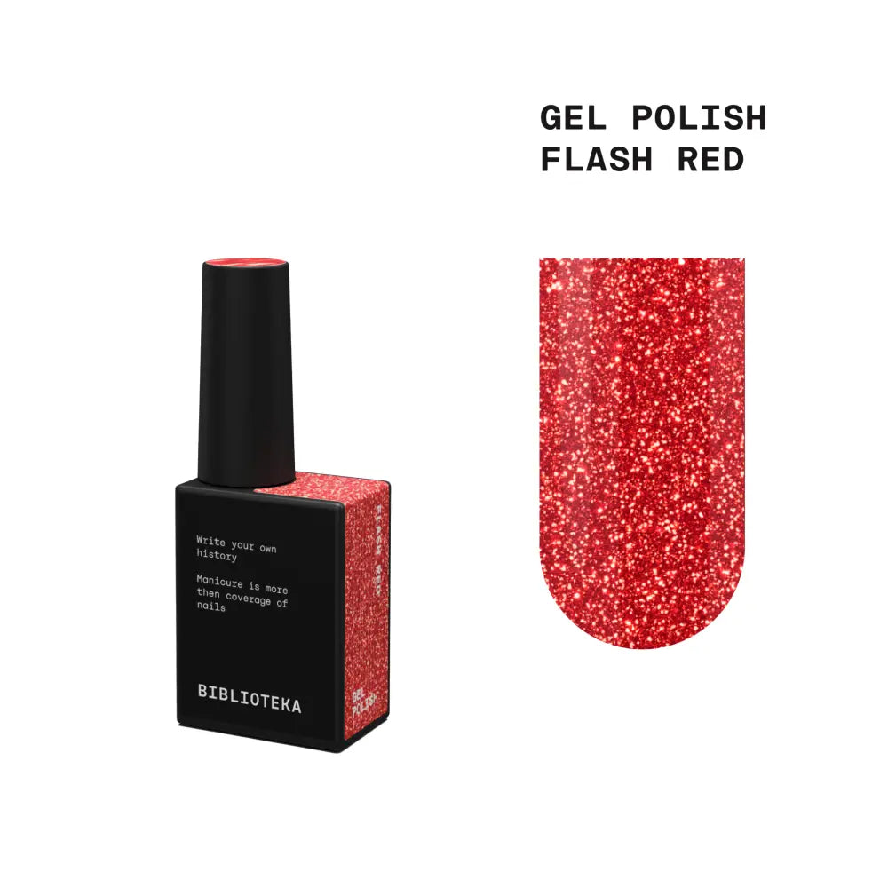 BIBLIOTEKA Flash Gel Polish - Red