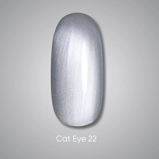 Donkere gelnagellak Cat Eye 22