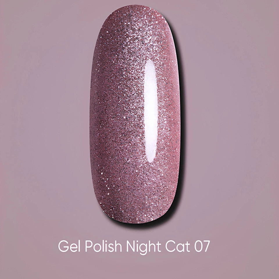 Dark gel polish Night Cat 07