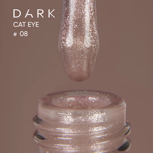 Dark gel polish Cat Eye 08