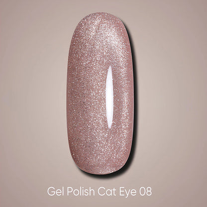 Dark gel polish Cat Eye 08