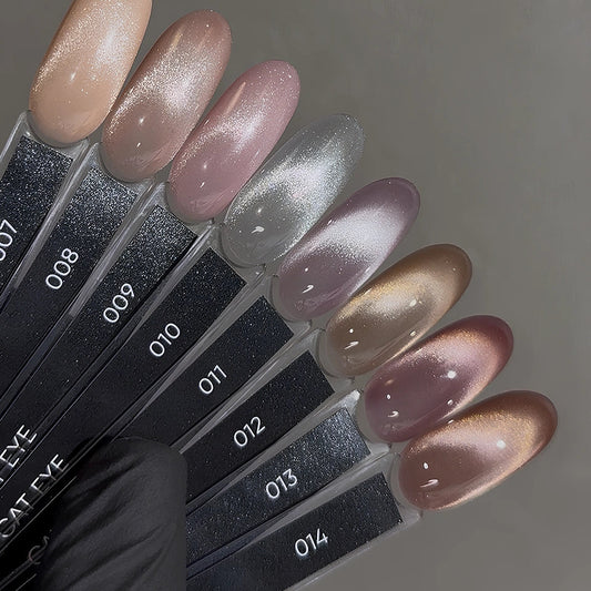 Donkere gelnagellak Cat Eye 23