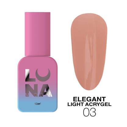Lunamoon Elegant Light Acrylic Gel № 3