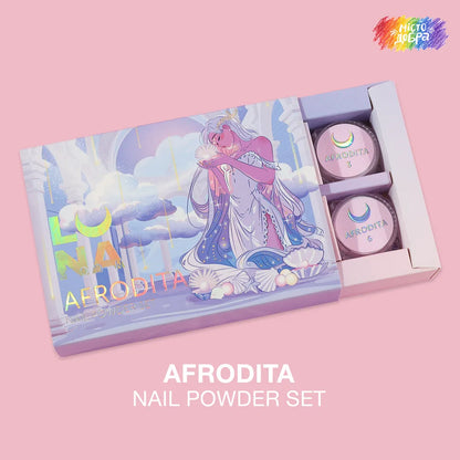 Lunamoon Afrodita Nail Powder Set 6pcs