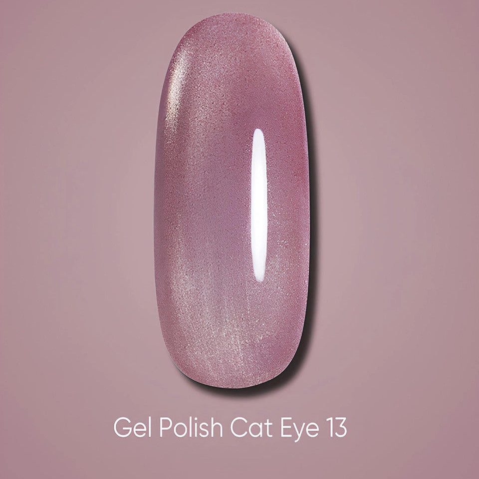 Dark gel polish Cat Eye 13