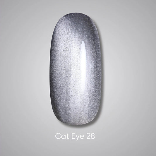 Donkere gelnagellak Cat Eye 28