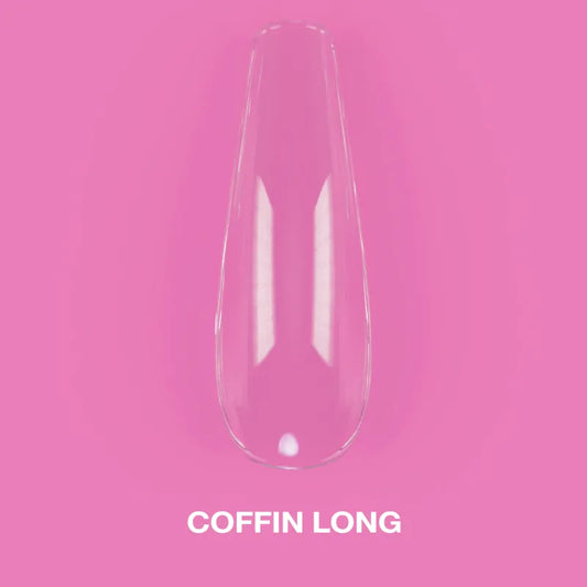 Gel Tips Coffin Long