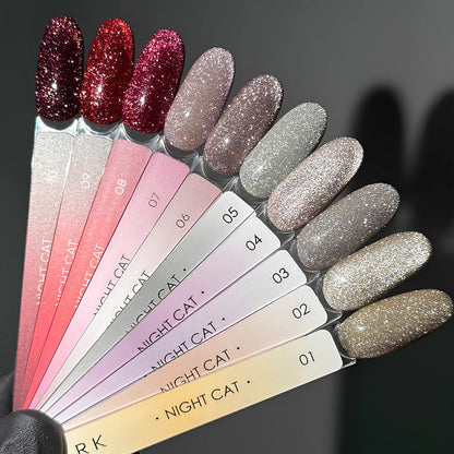 Dark gel polish Night Cat 09