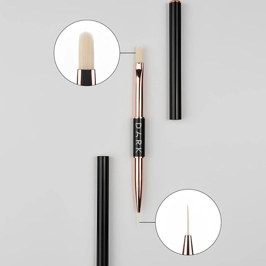 DARK Dual-ended brush (liner 10 mm gel 12 mm)
