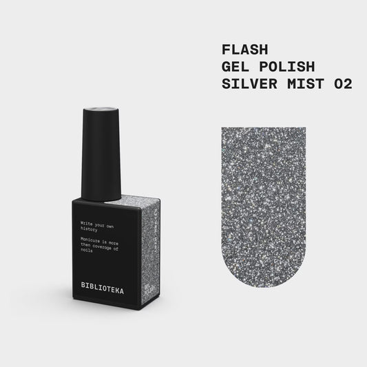 BIBLIOTEKA Flash Gel Polish № 02 - Silver Mist
