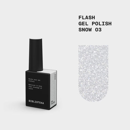 BIBLIOTEKA Flash Gel Polish № 03 - Snow