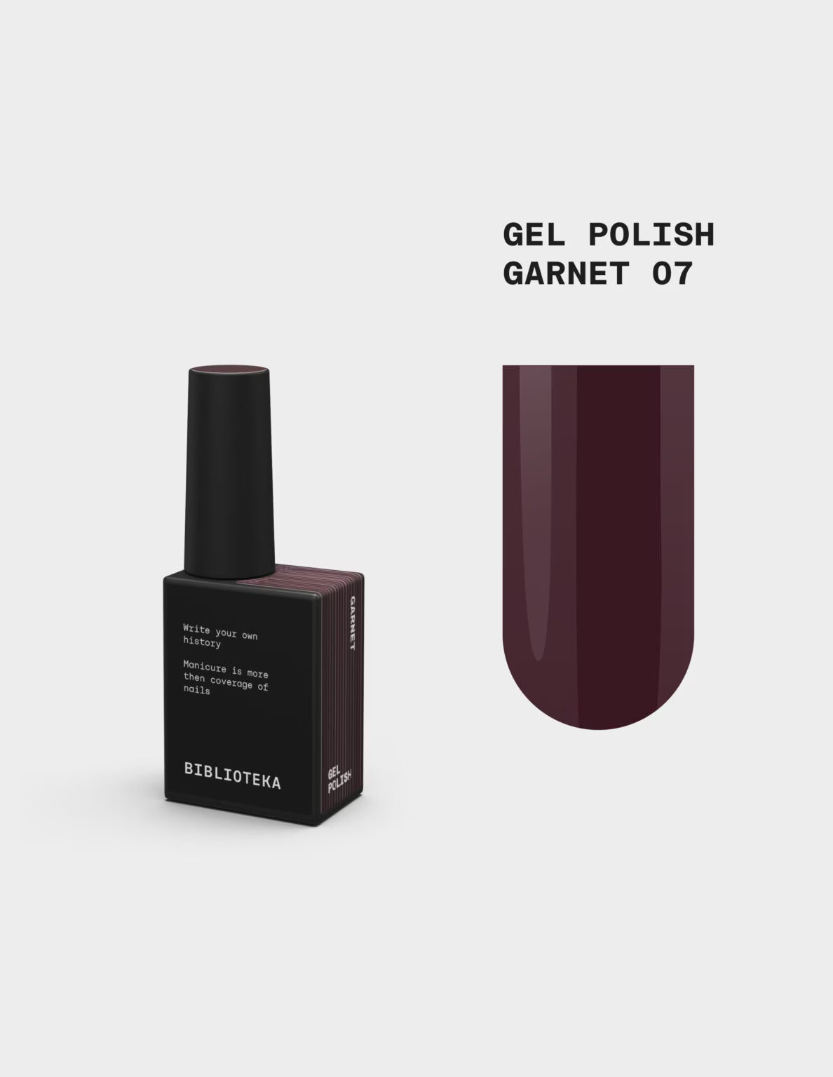 BIBLIOTEKA Gel Polish № 07 Garnet
