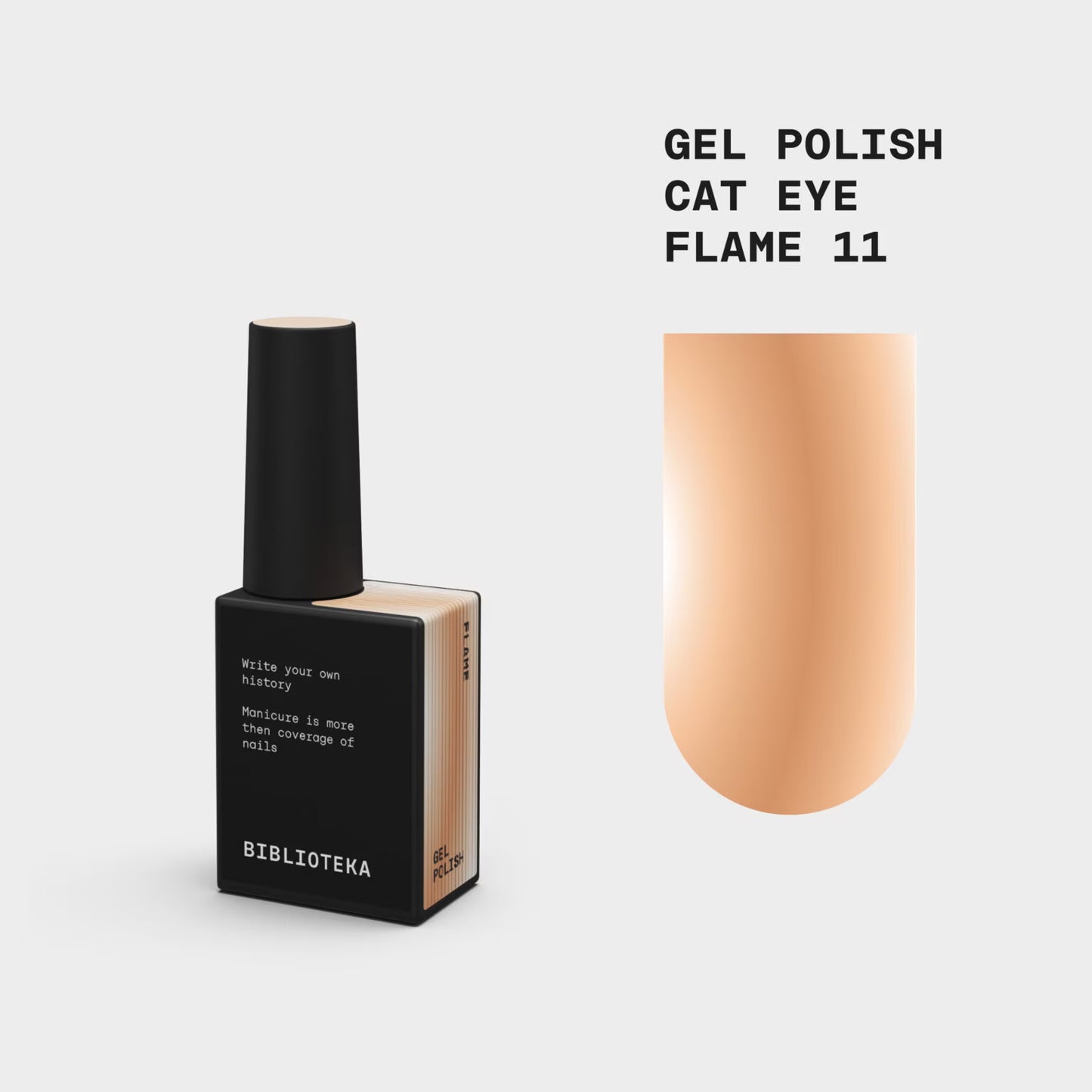 BIBLIOTEKA Cat Eye Gel Polish № 11 Flame
