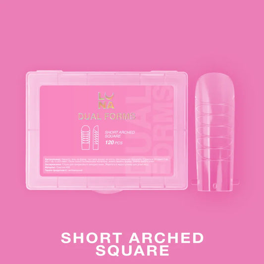 Lunamoon Dual Nail Forms Short Arched Square