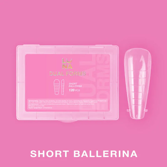 Lunamoon Dual Nail Forms Short Ballerina
